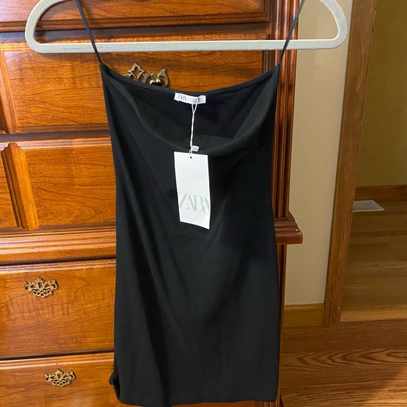 Zara black tube mini dress - NEW WITH TAGS - Picture 1 of 6